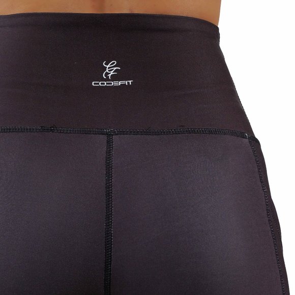 Blue ombre yoga leggings with pockets - Picture 4 of 5